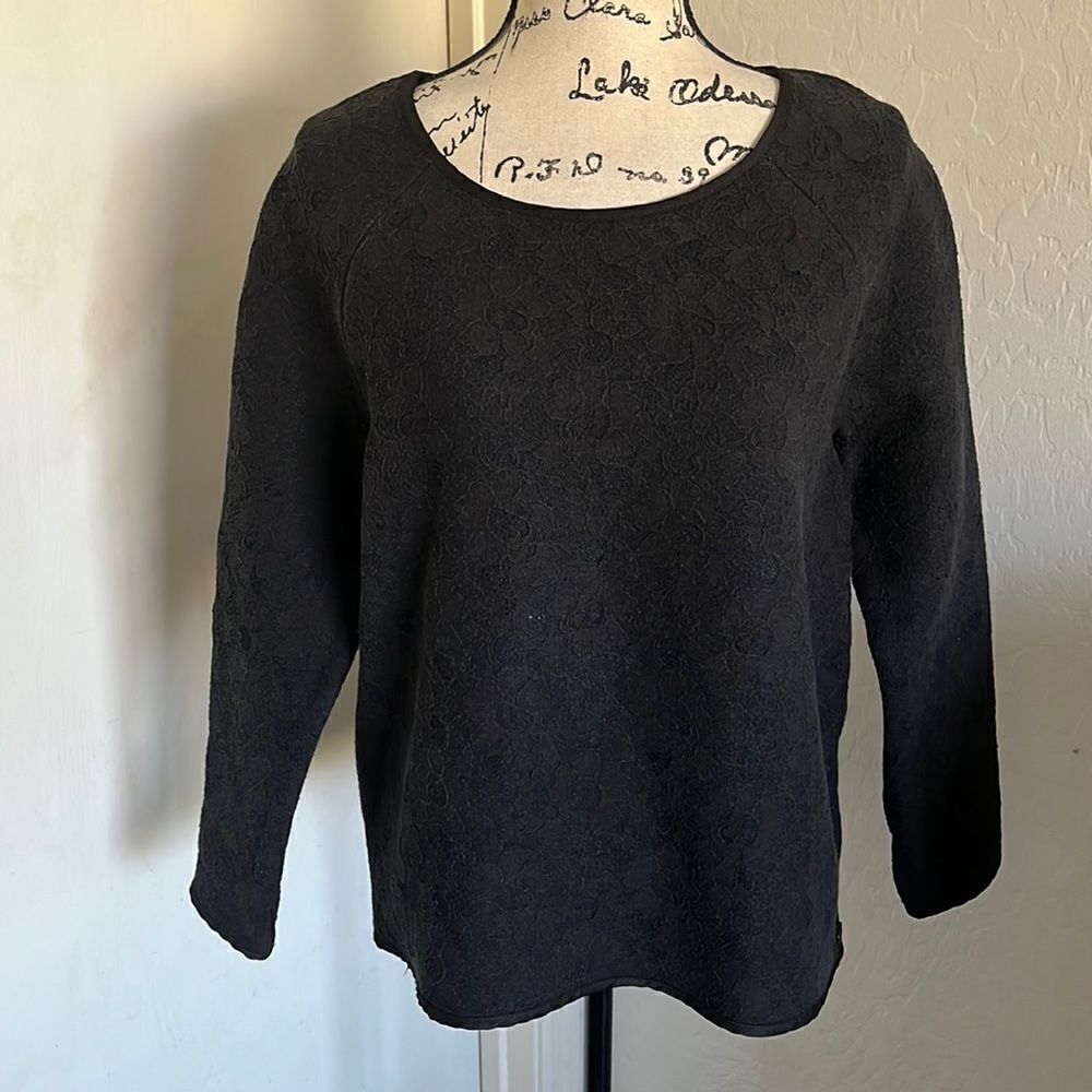 Maison Scotch Heavy Lace Pullover Sweater